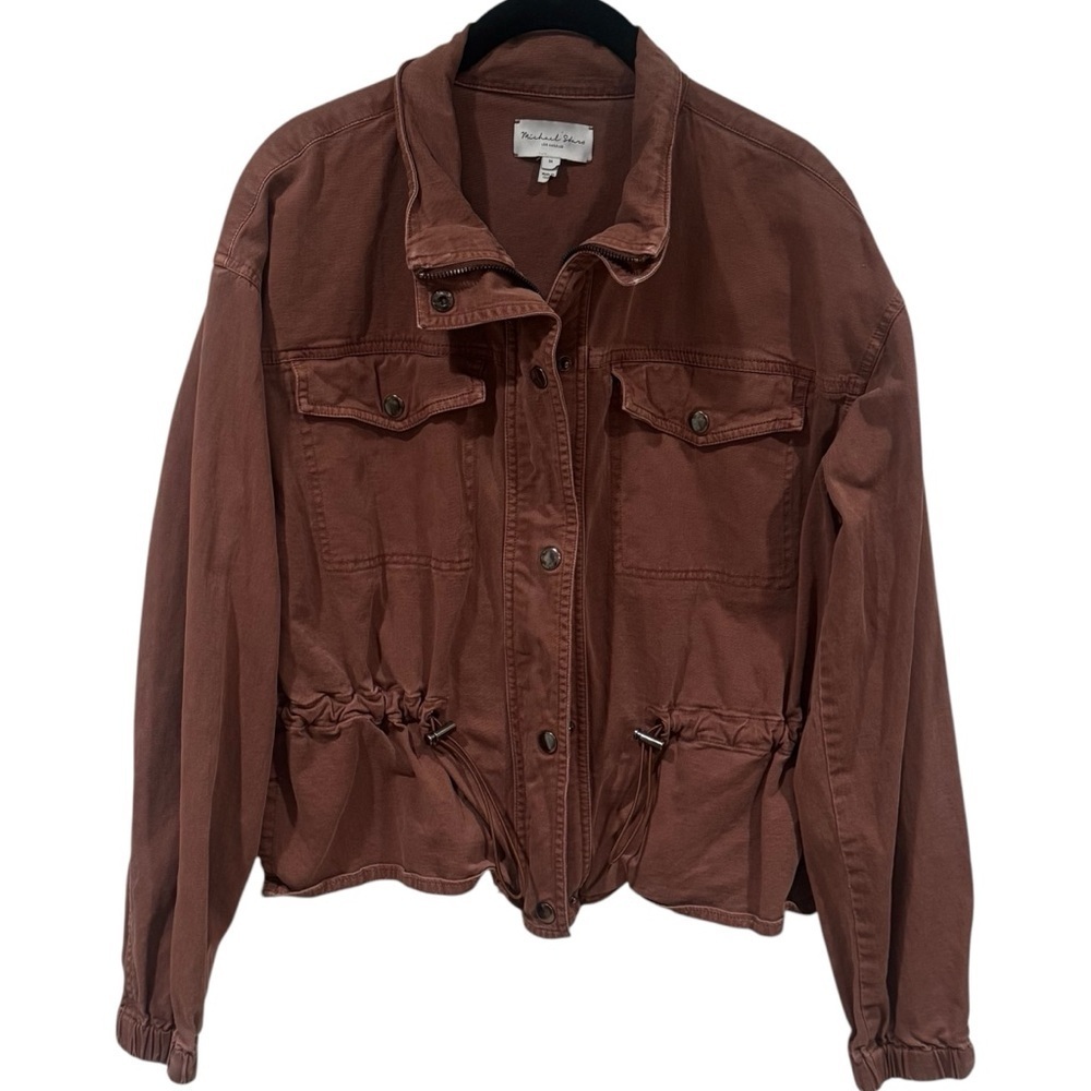 Michael Stars Ingrid Utility Jacket in Color Rust Women’s Size M - Picture 4 of 13